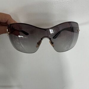 Versace Black and Gold Sunglasses